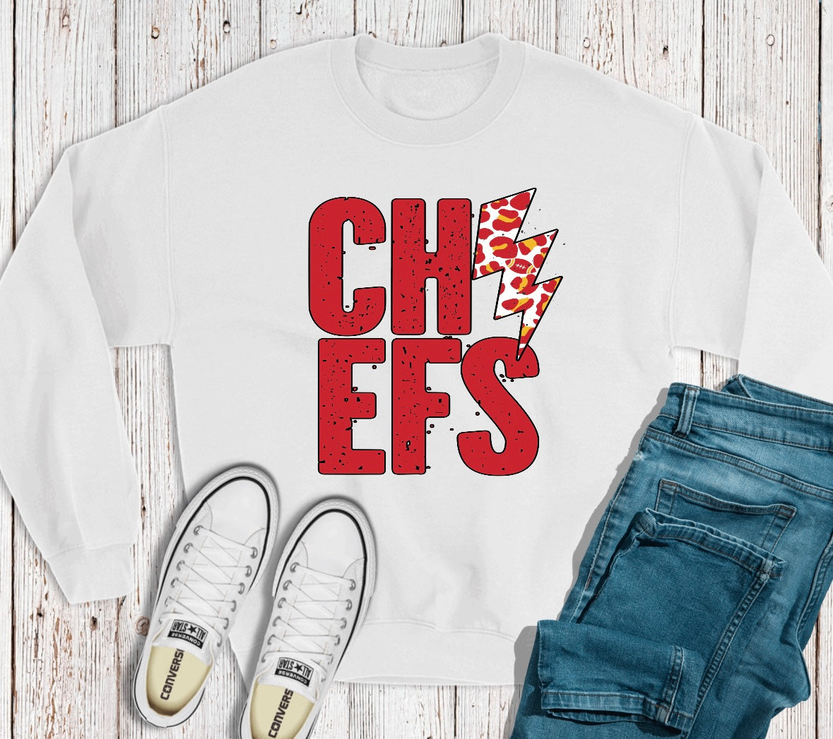 Chiefs Lightening Bolt Sweatshirt