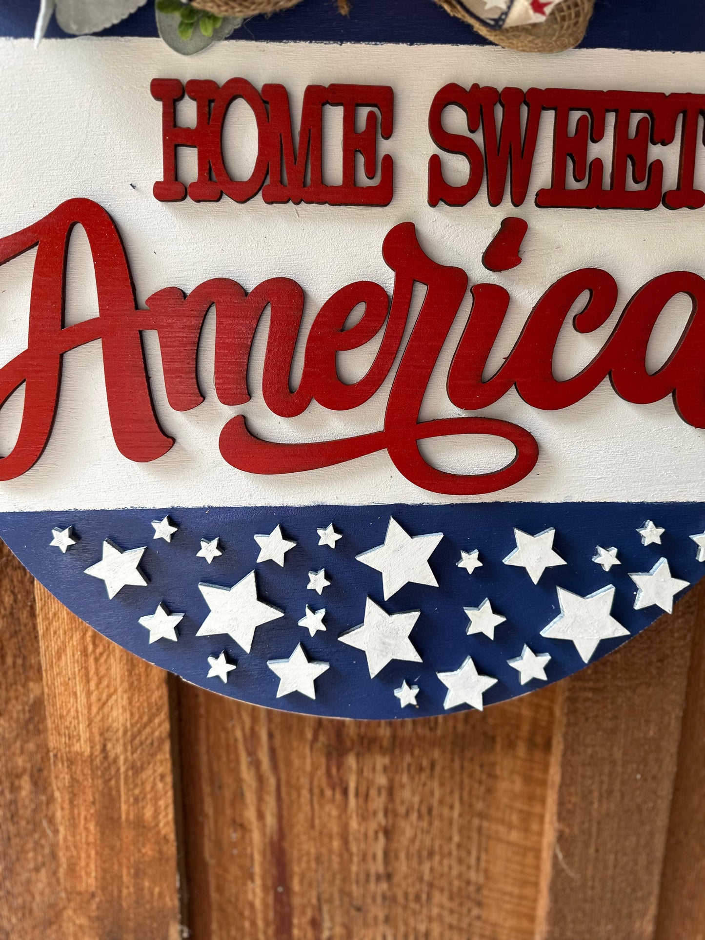 Home Sweet America Door Hanger