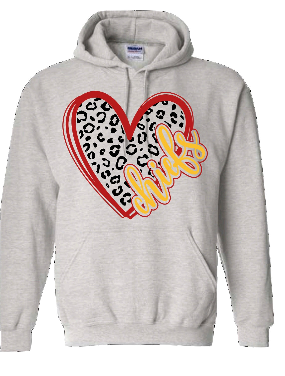 Chiefs Leopard Heart Apparel