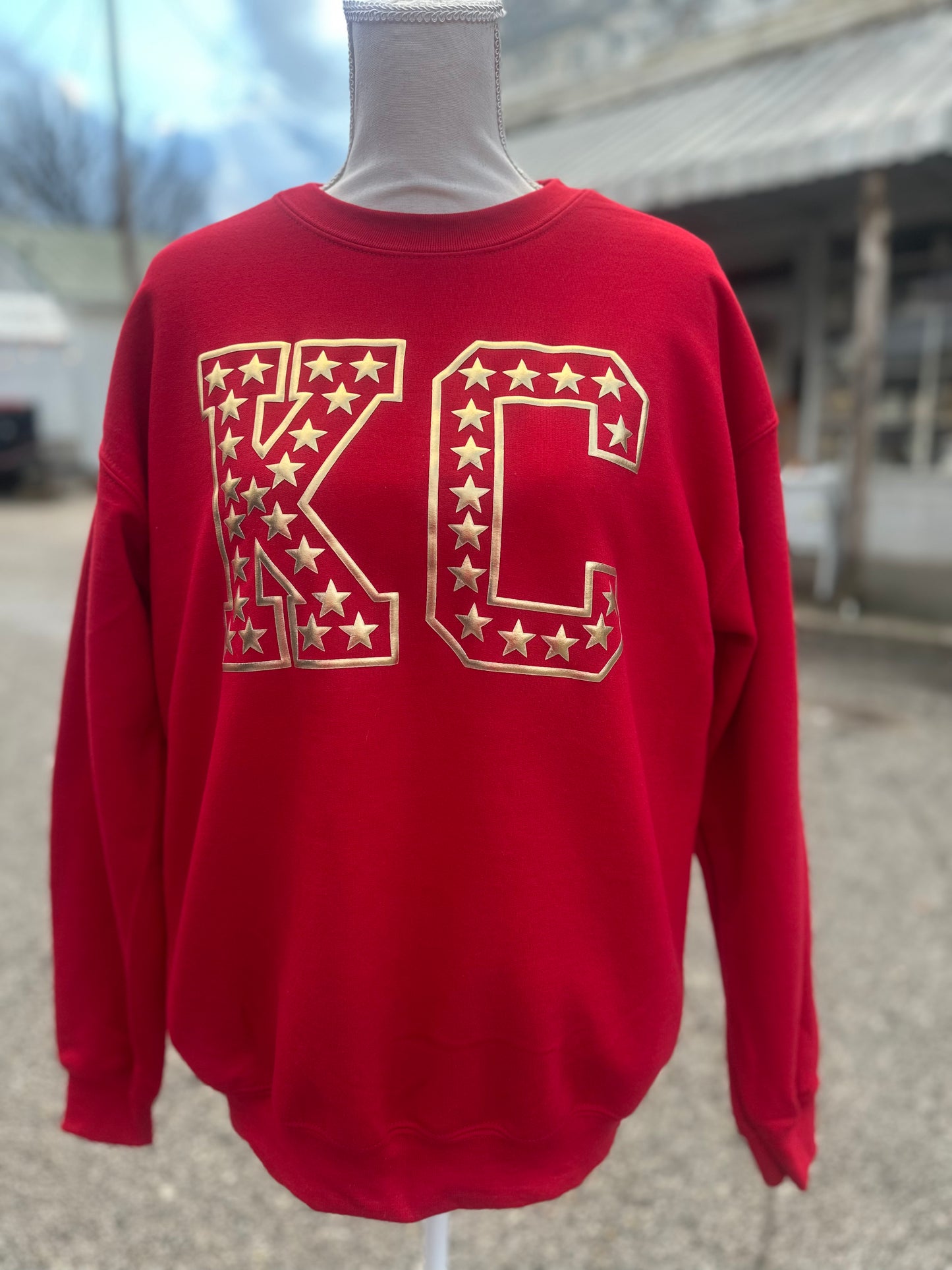 KC Stars Metallic Gold Puff Sweatshirt