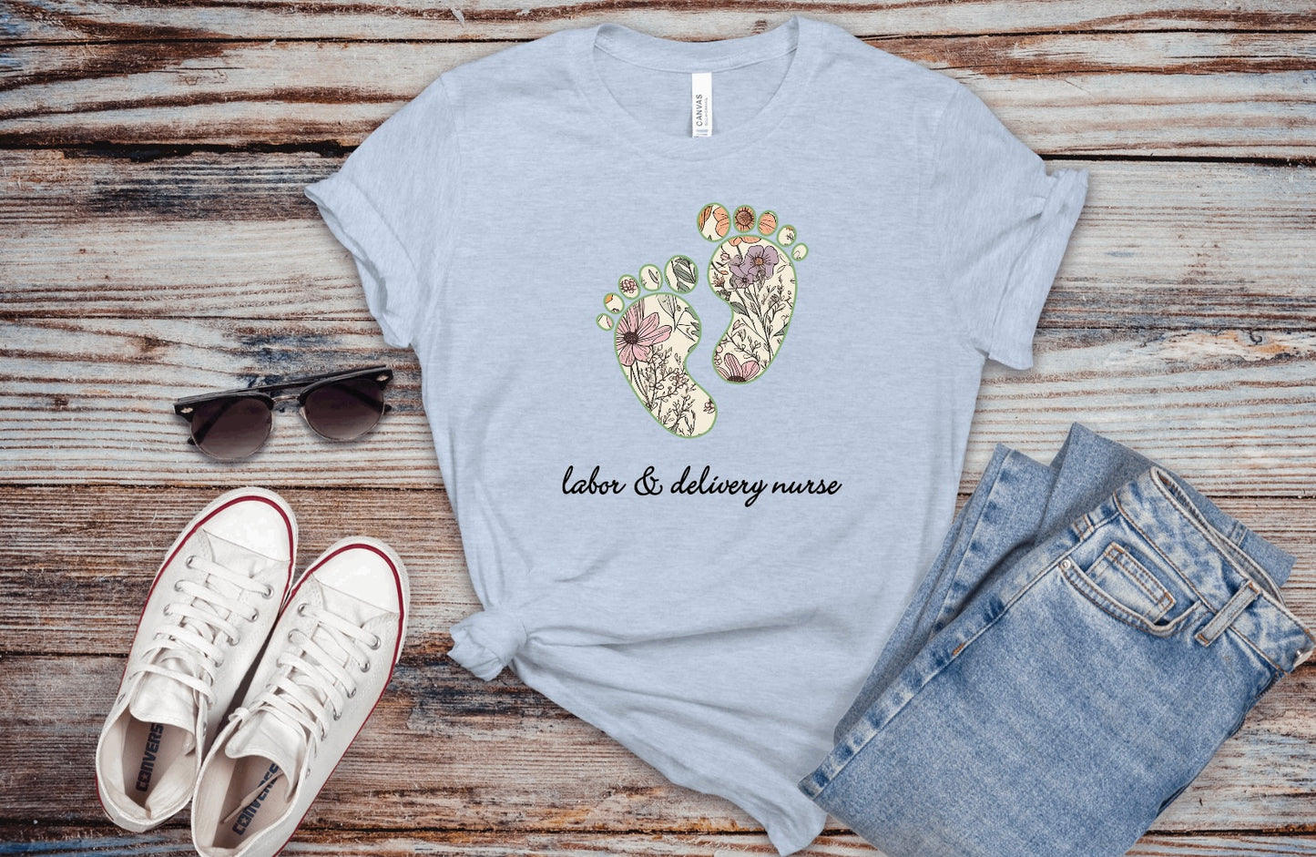 Wildflower Baby Feet Tshirt