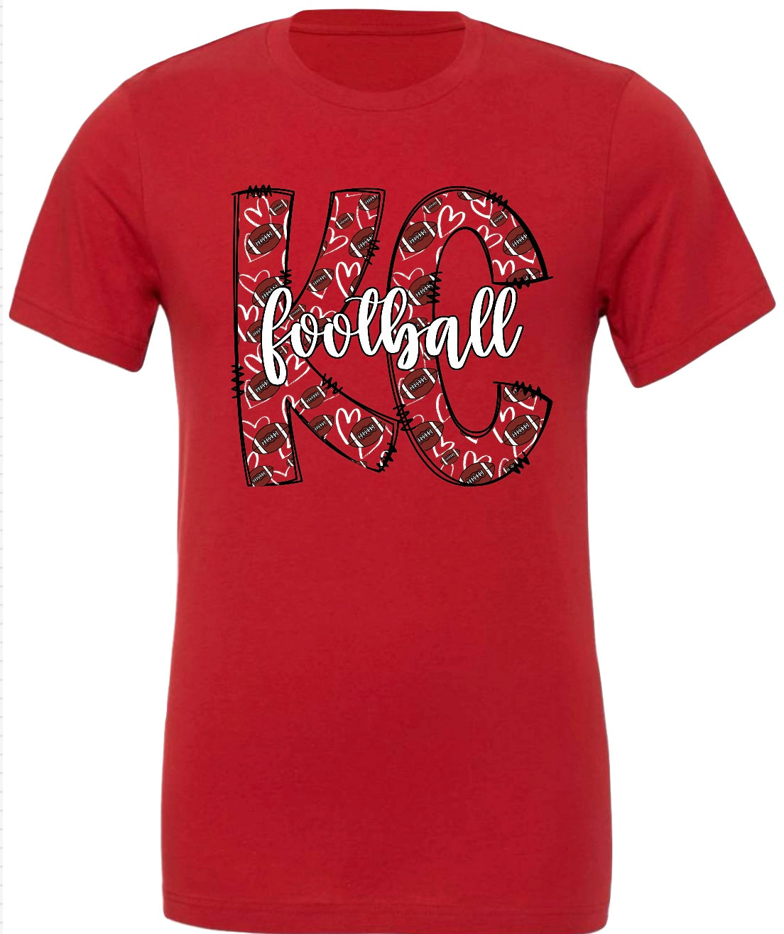 KC Football Hearts Apparel