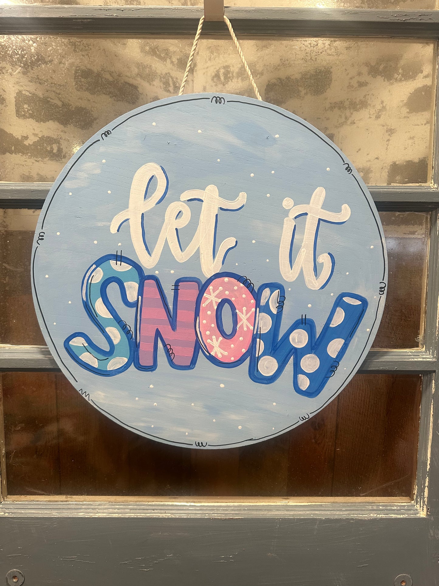 Let It Snow Door Hanger