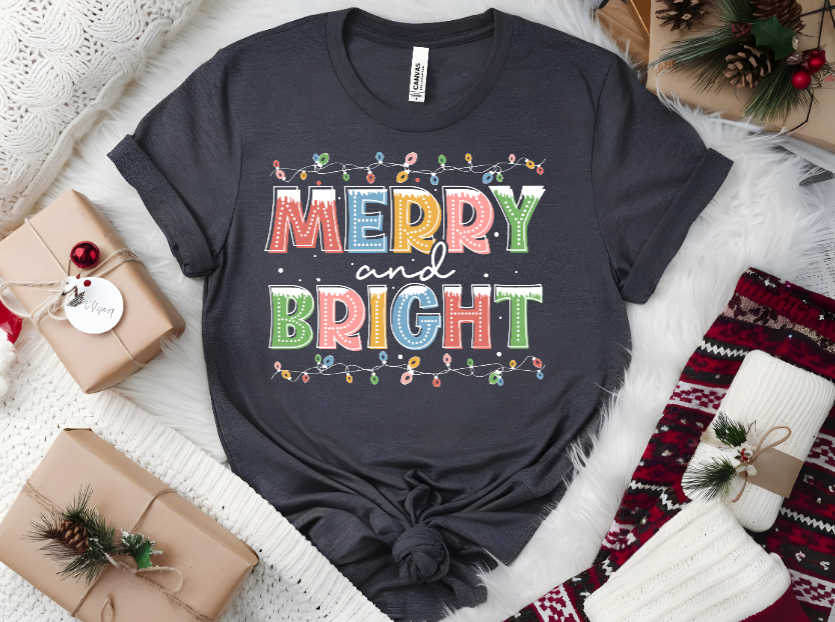 Merry & Bright Lights Tshirt