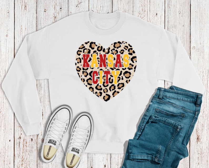 KC Chiefs Leopard Sweatshirt – Gracie Lous Trends