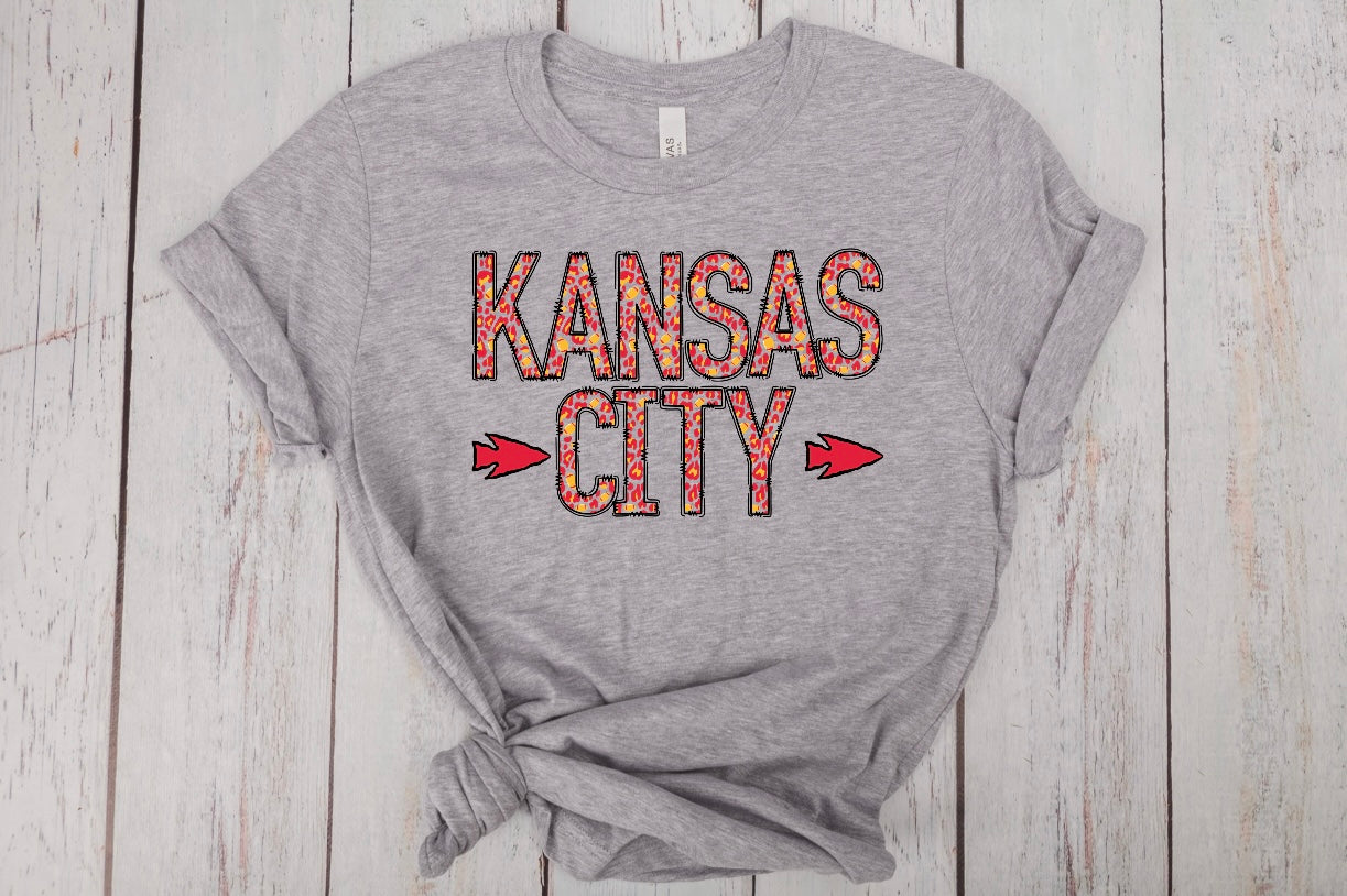 Kansas City Leopard Print T-shirt