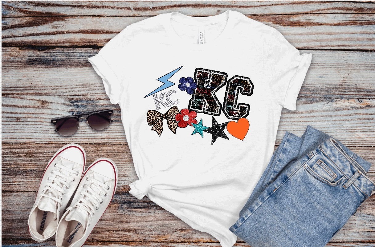 KC Faux Patches T-shirt