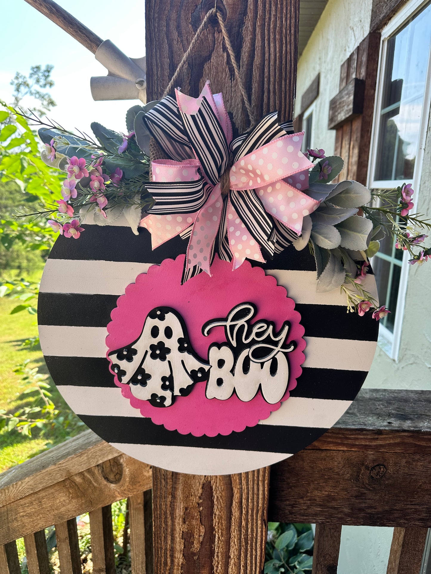 Hey Boo Door Hanger