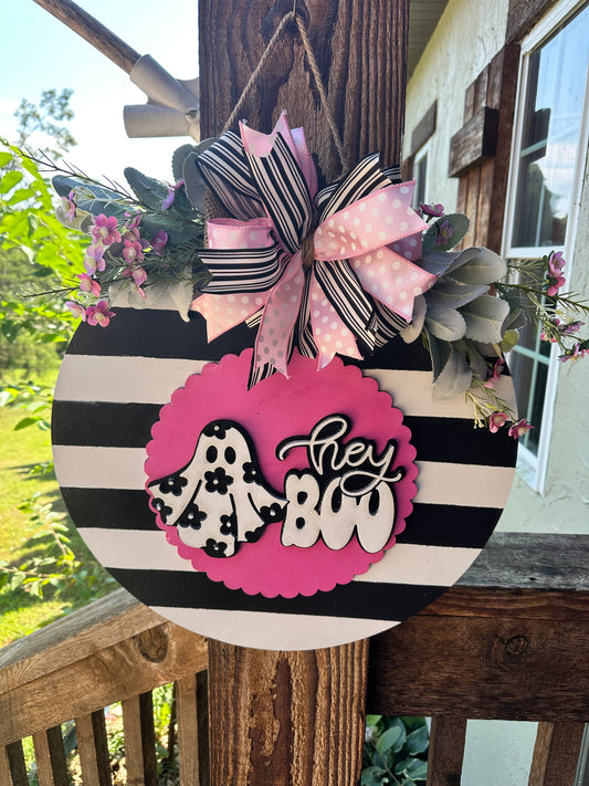Hey Boo Door Hanger