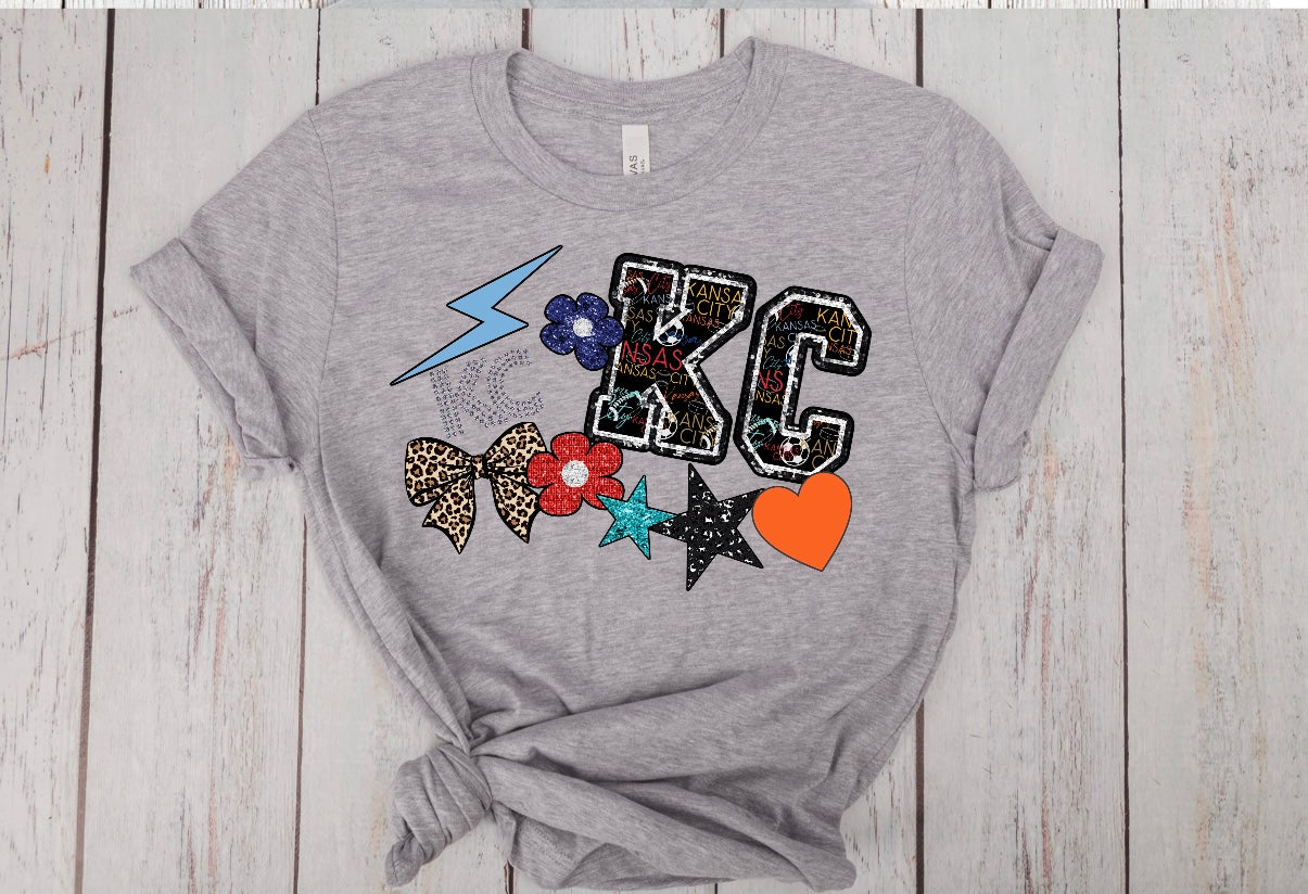 KC Faux Patches T-shirt