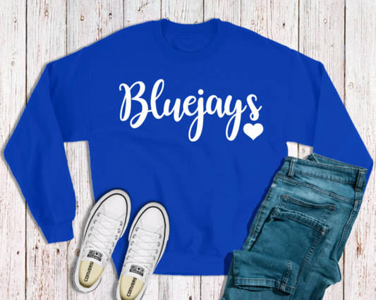 Puff Print Bluejays Sweatshirt