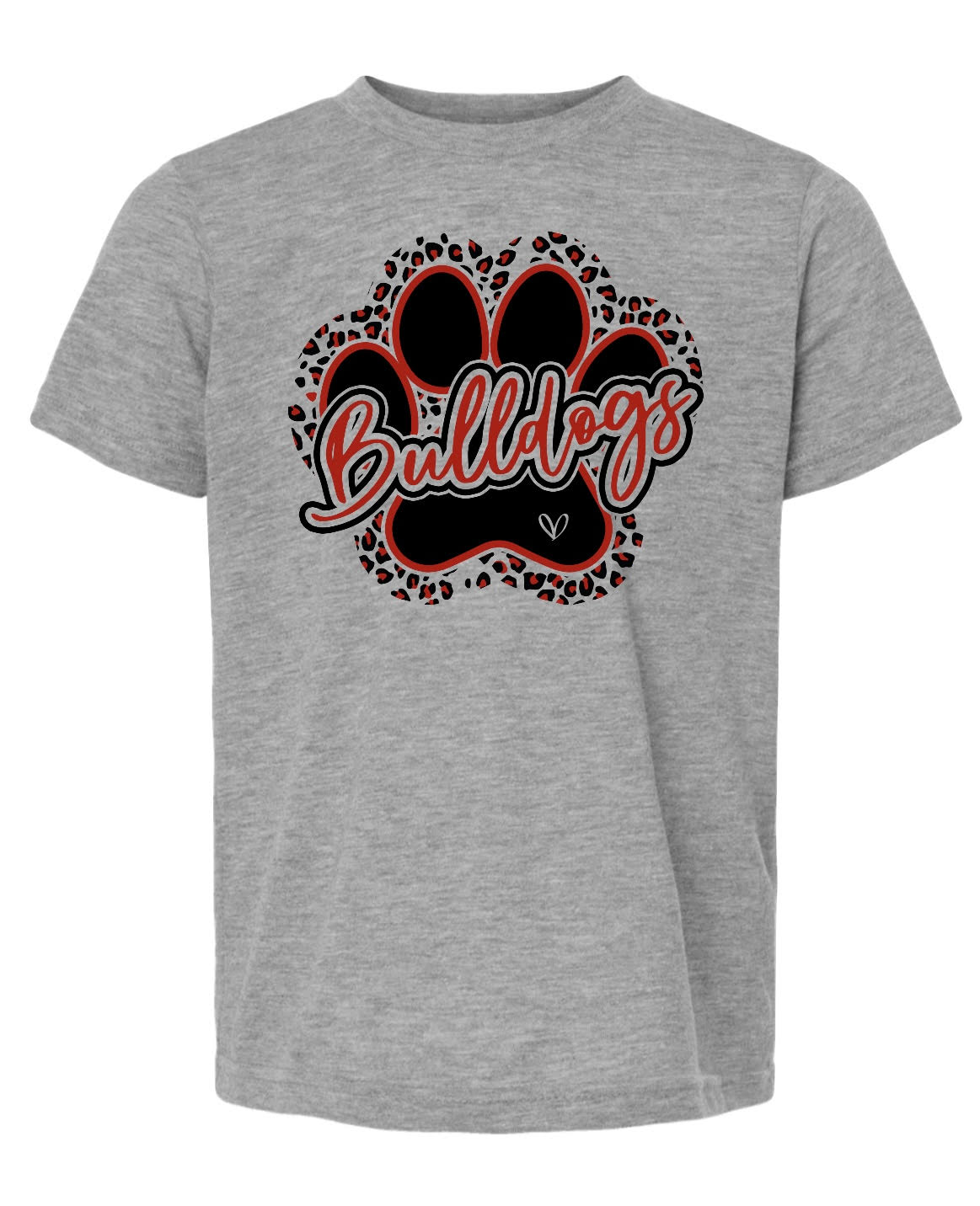 Bulldogs Leopard Paw Print Youth