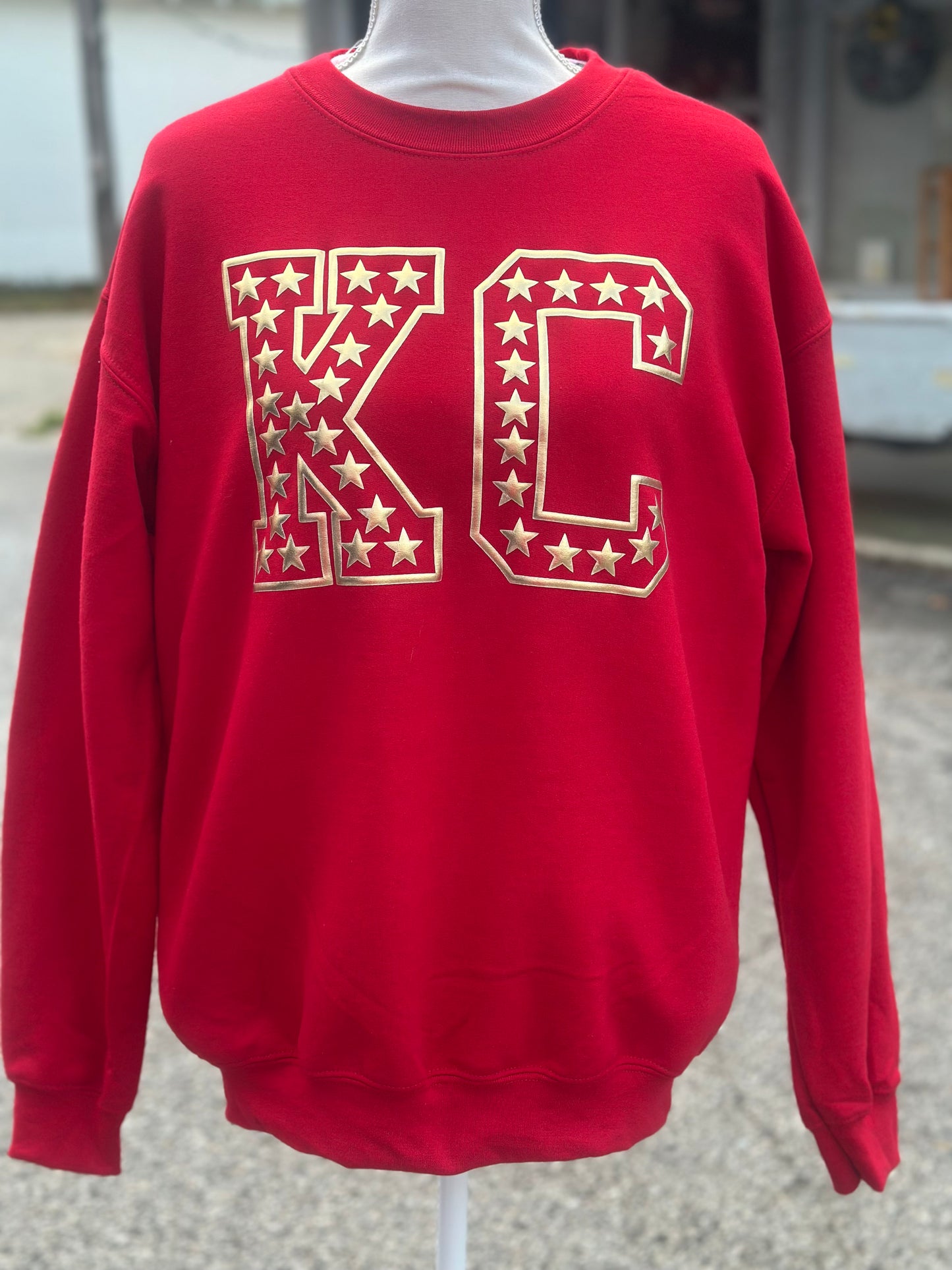 KC Stars Metallic Gold Puff Sweatshirt