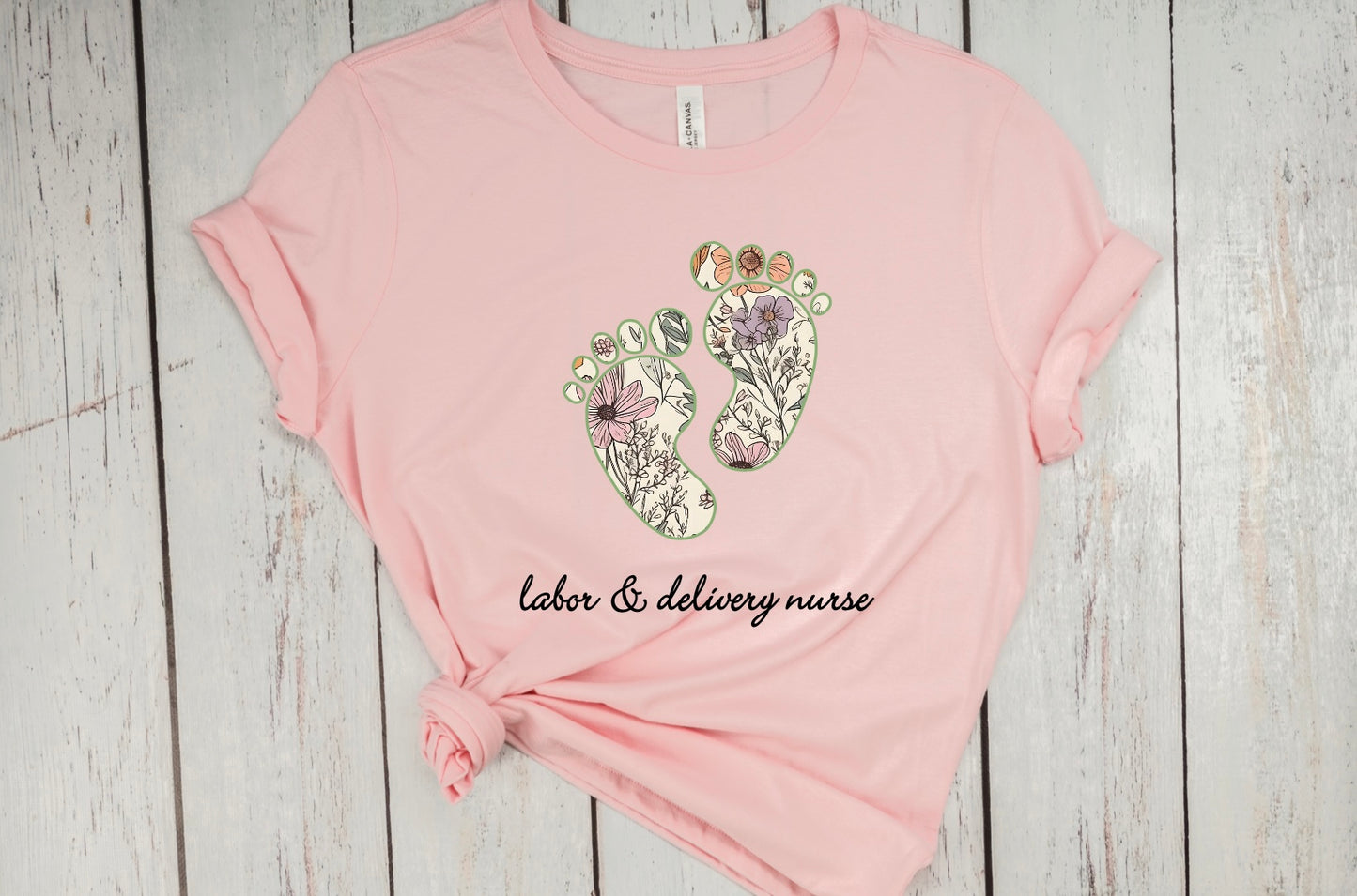 Wildflower Baby Feet Tshirt