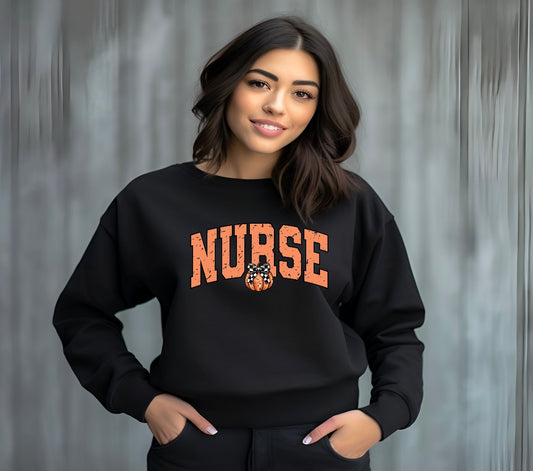 Fall Nurse Varsity Lettering Sweatshirt