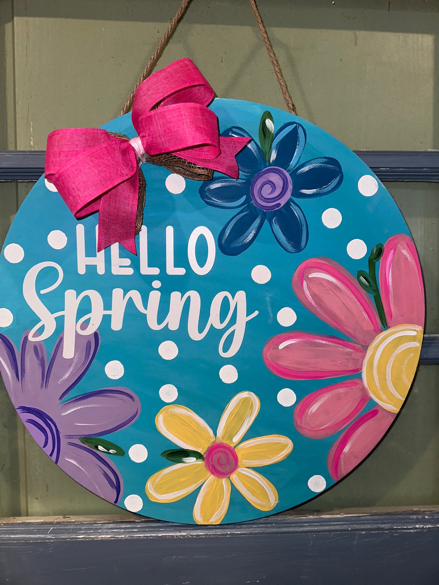 Hello Spring Door Hanger
