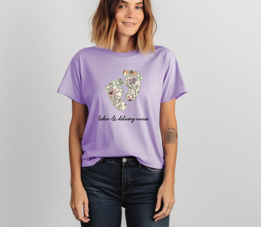 Wildflower Baby Feet Tshirt