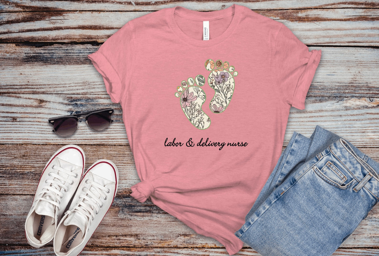 Wildflower Baby Feet Tshirt