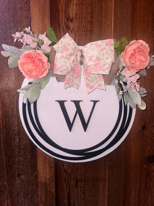 Monogram Sign Door Hanger