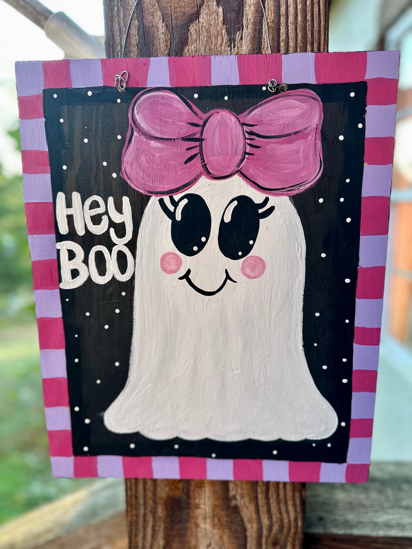 Hey Boo Ghost Door Hanger