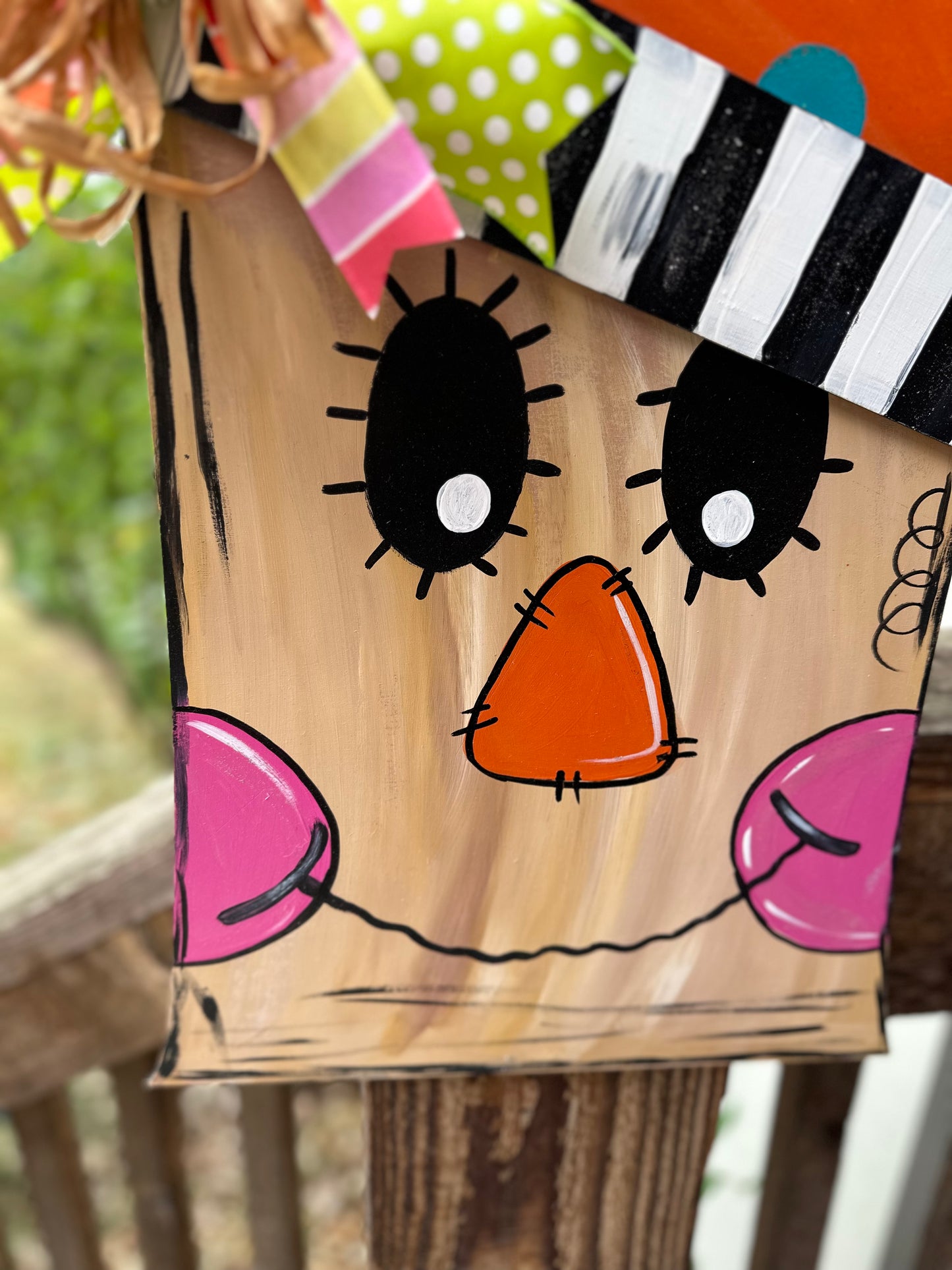 Happy Scarecrow Door Hanger