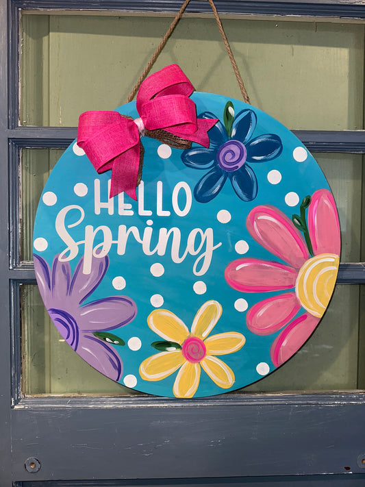 Hello Spring Door Hanger