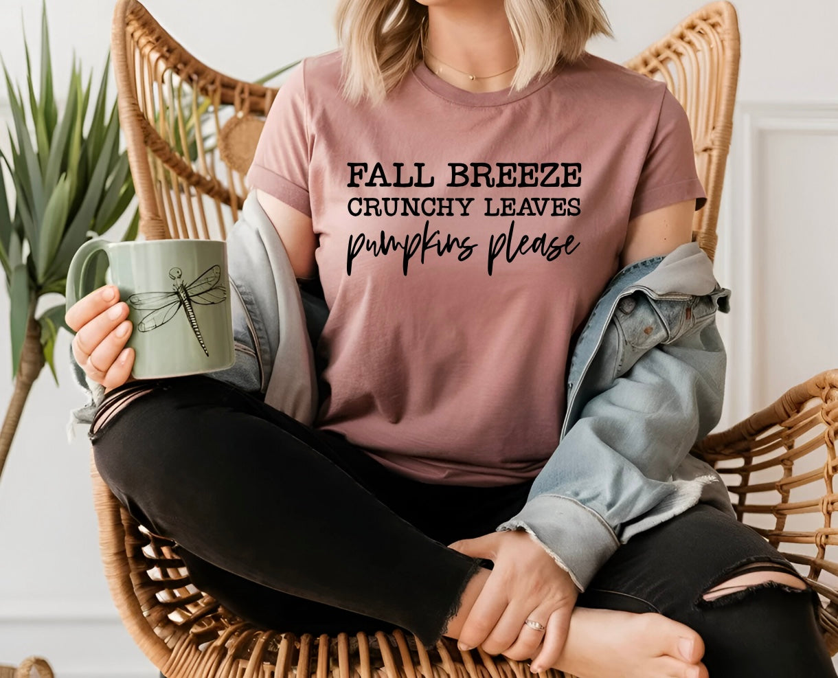 Fall Breeze Crunchy Leaves Tshirt