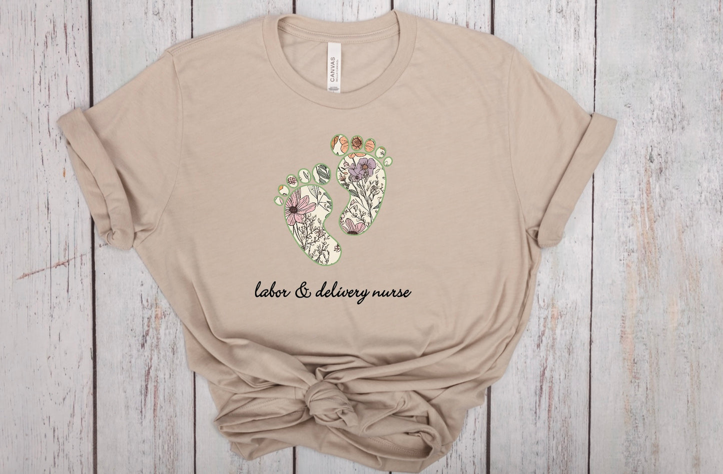 Wildflower Baby Feet Tshirt