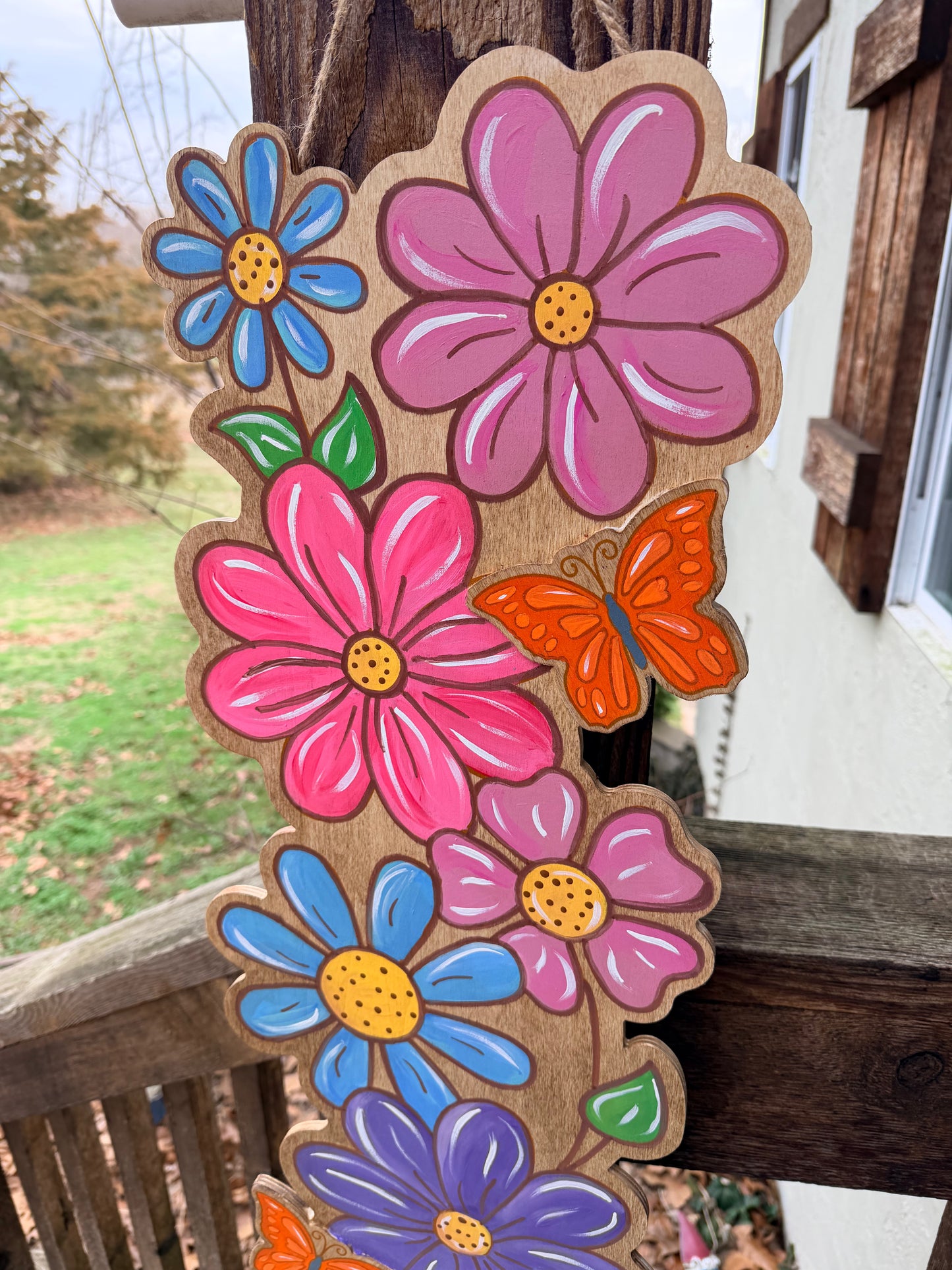 Spring Flowers Porch Leaner