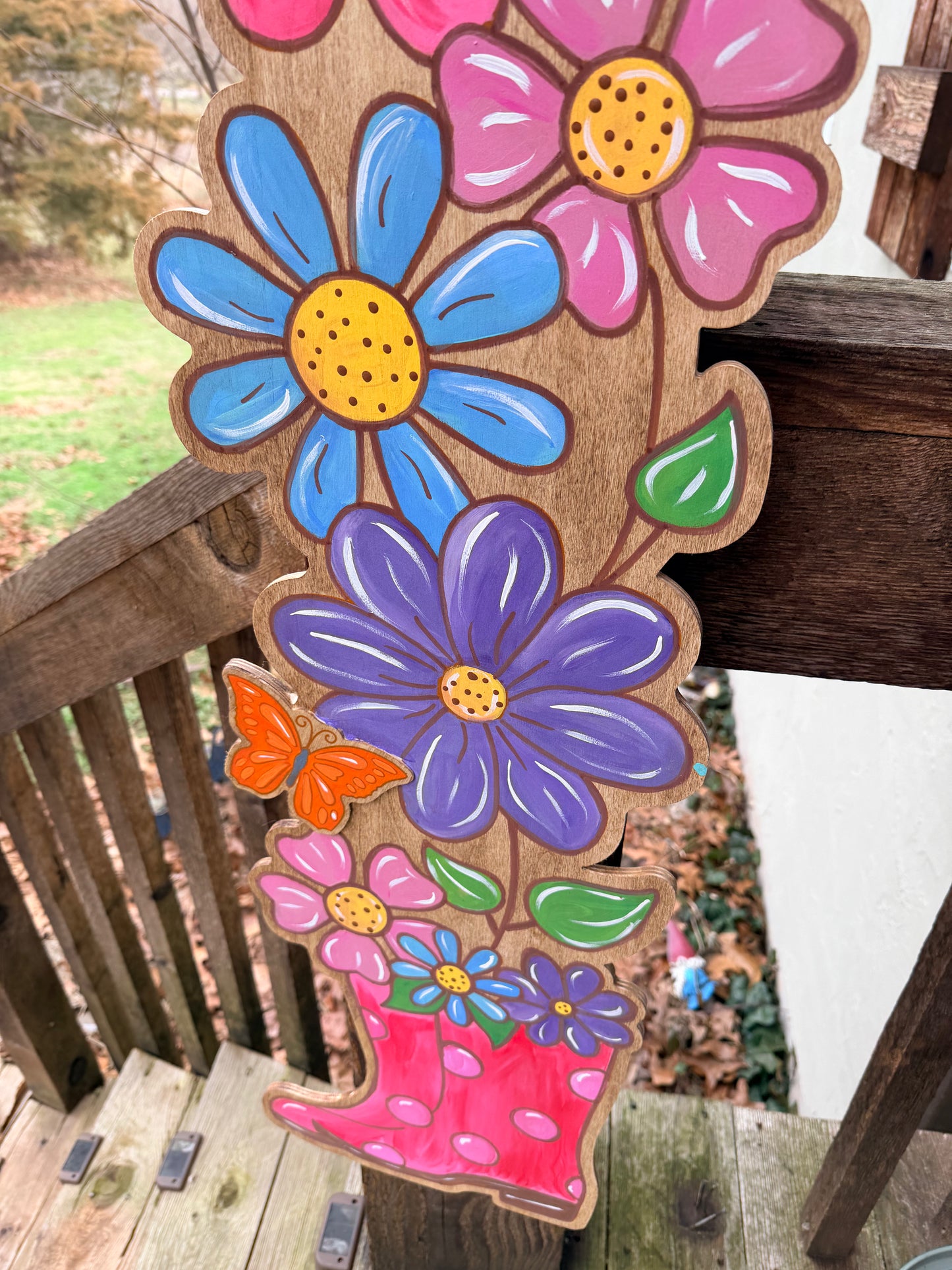 Spring Flowers Porch Leaner