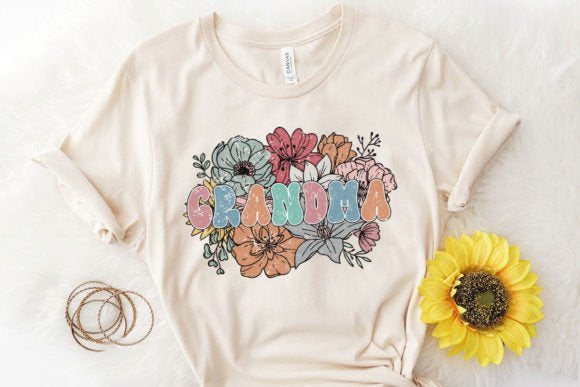 Retro Floral Name Tee(Choose Name)