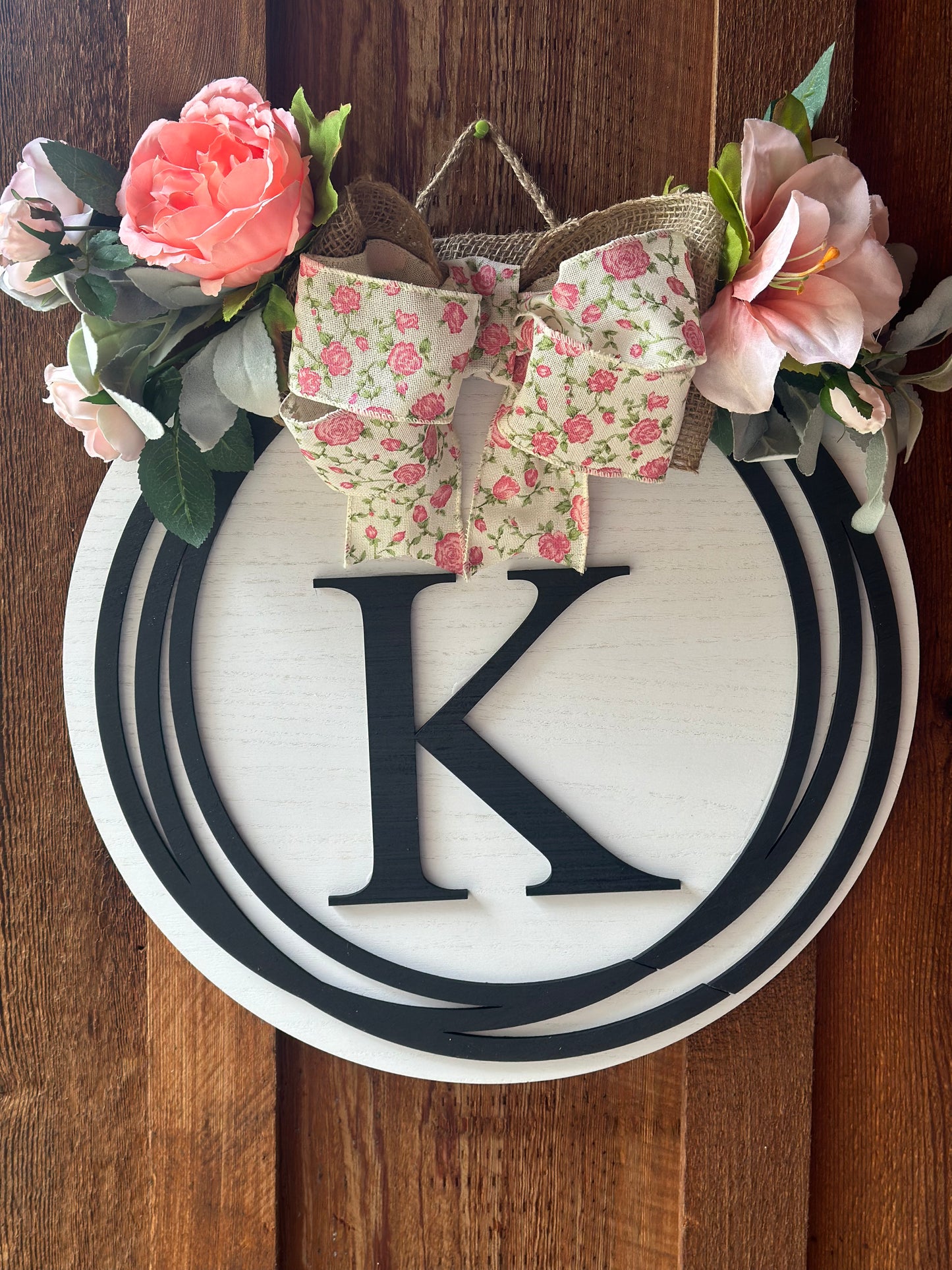 Monogram Sign Door Hanger