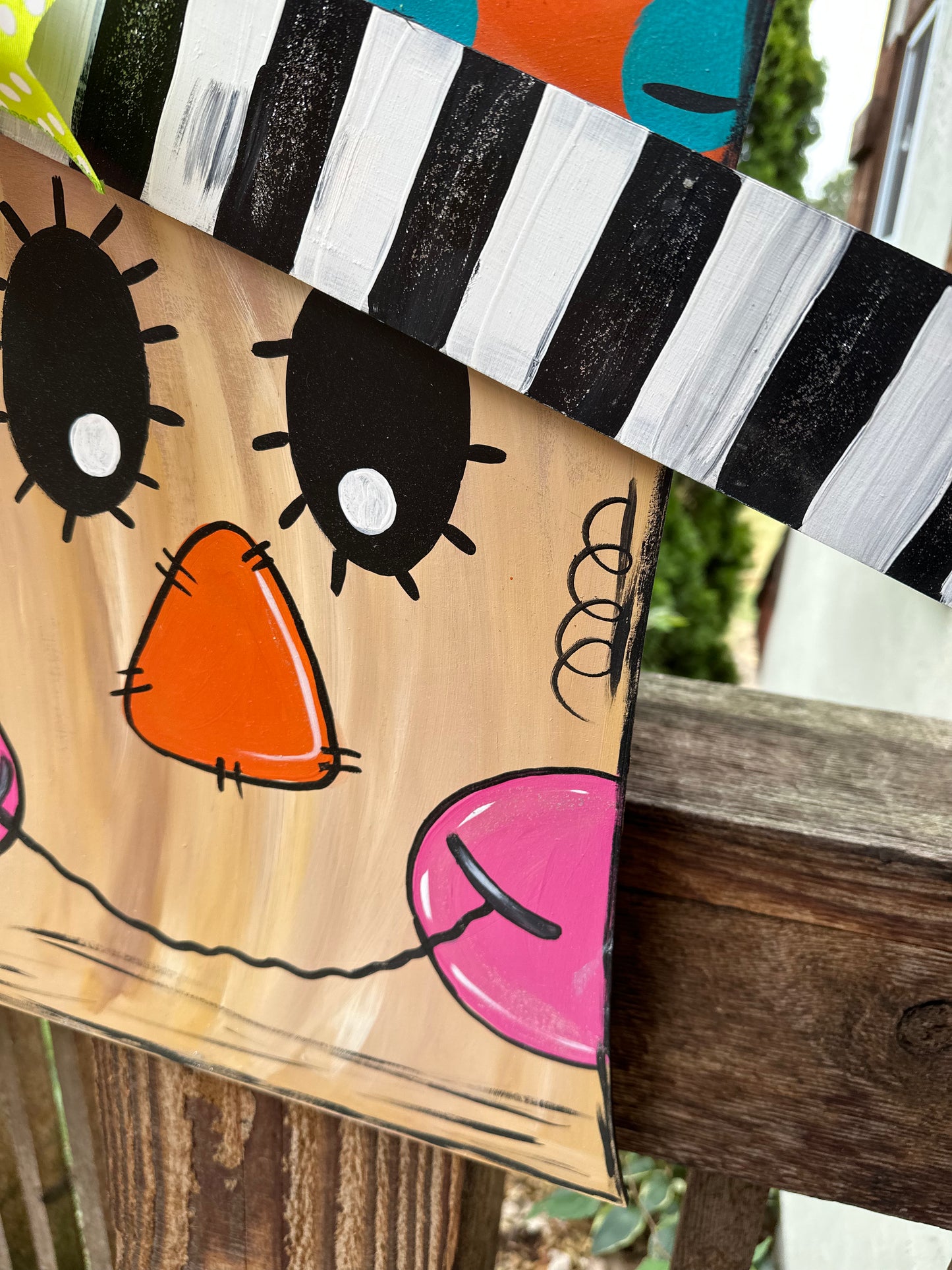 Happy Scarecrow Door Hanger