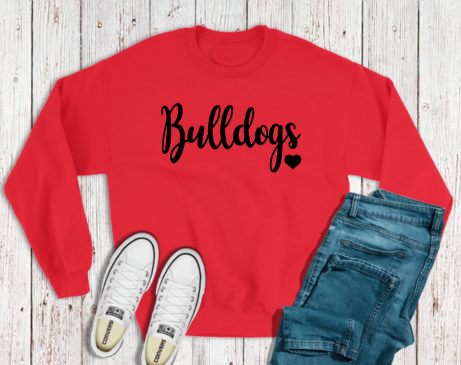 Puff Print Bulldogs Sweatshirt