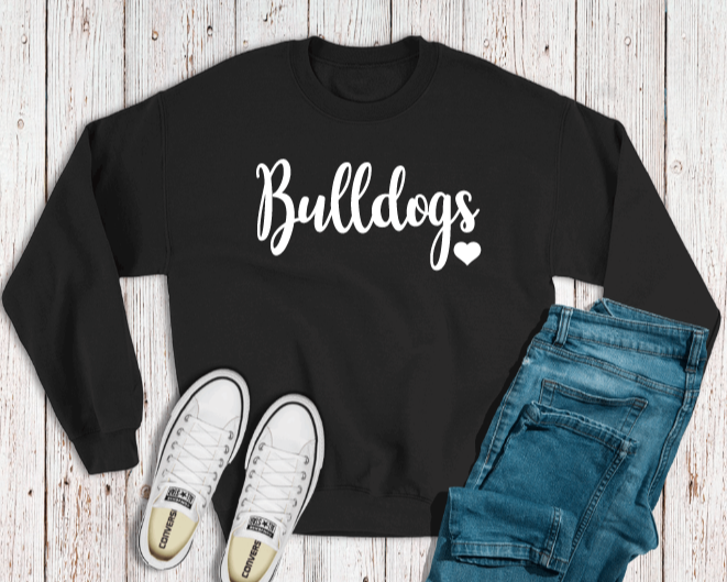 Puff Print Bulldogs Sweatshirt