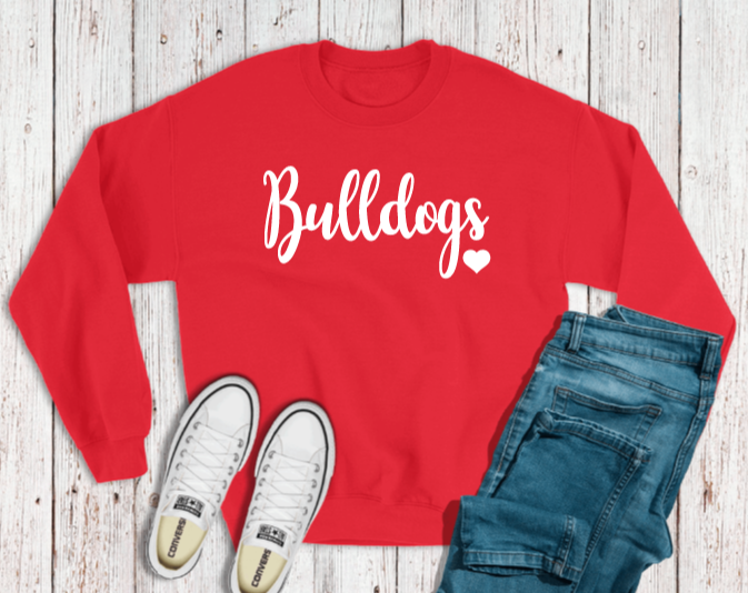 Puff Print Bulldogs Sweatshirt