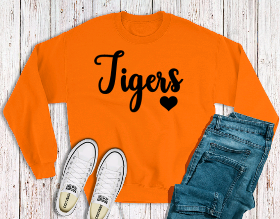 Puff Print Tigers Sweatshirt