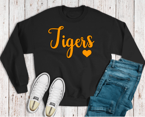 Puff Print Tigers Sweatshirt