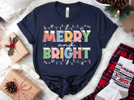 Merry & Bright Lights Tshirt