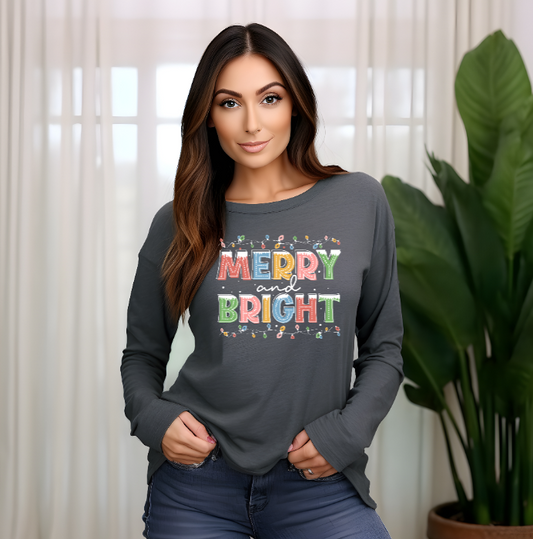 Merry & Bright Lights Long Sleeve