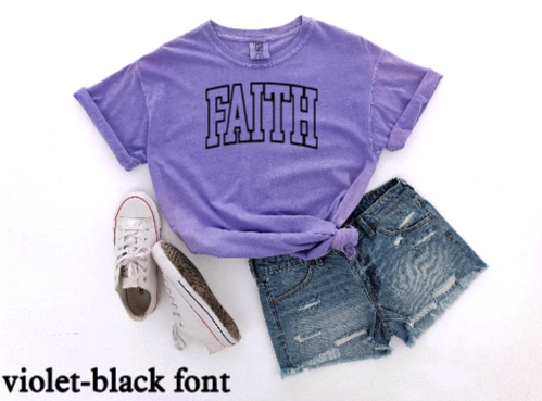 FAITH Arch Puff Print T-shirt