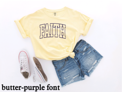 FAITH Arch Puff Print T-shirt