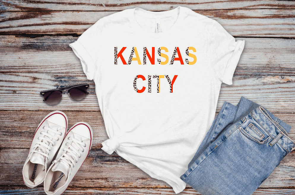 Kansas City Leopard Print Tshirt