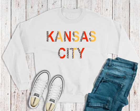 Kansas City Leopard Print Sweatshirt