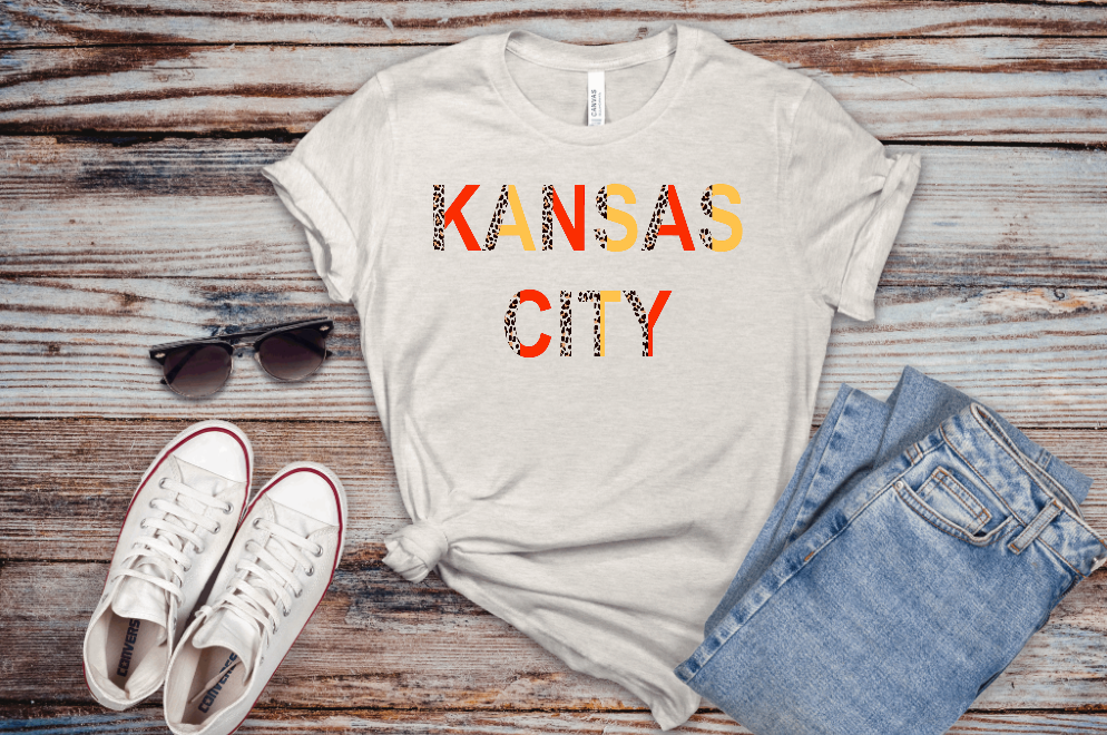 Kansas City Leopard Print Tshirt