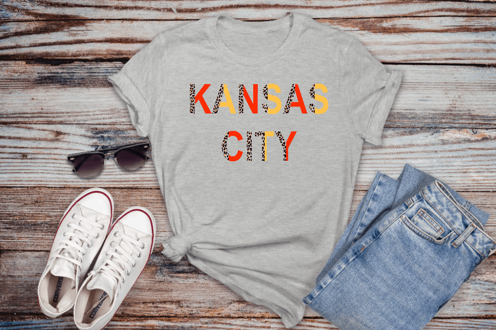 Kansas City Leopard Print Tshirt