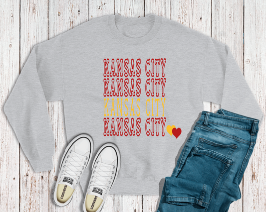 Kansas City Stacked Sweatshirt