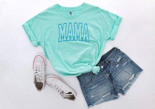 MAMA Arch Puff Print Tshirt