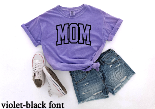 MOM Arch Puff Print Tshirt