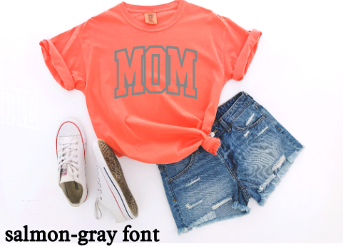 MOM Arch Puff Print Tshirt